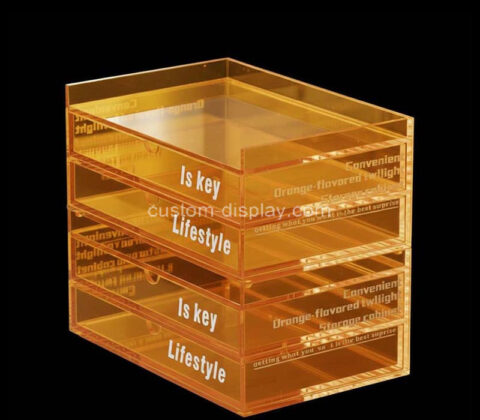 Custom acrylic stackable drawers box