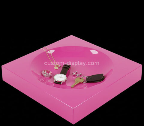 Custom acrylic decorative catchall dish block