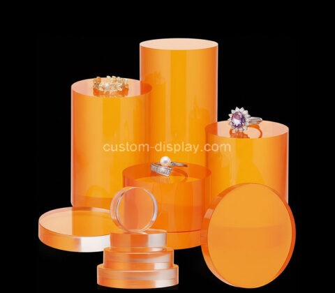 Custom acrylic display blocks set for boutique jewelry