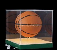 Custom acrylic LED display case with ball stand CSC-229 Custom acrylic LED display case with ball stand