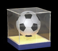 Custom acrylic LED display box with ball stand CSC-230 Custom acrylic LED display box with ball stand
