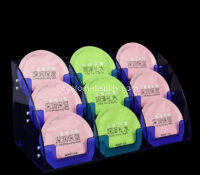 Custom acrylic 9 pockets facial masks display holders CSM-880 Custom acrylic 9 pockets facial masks display holders