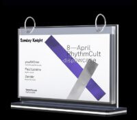 Custom acrylic countertop flip sign holders CSS-367 Custom acrylic countertop flip sign holders