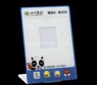 Custom acrylic countertop payment sign holder CSS-368 Custom acrylic countertop payment sign holder