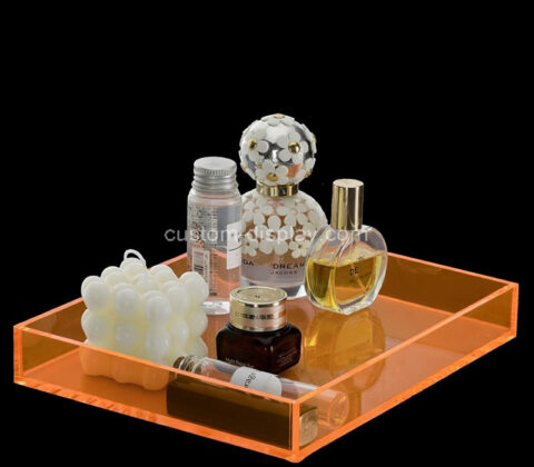 Custom acrylic perfume makeup organizer tray