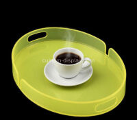 Custom acrylic food coffee serving tray with handles CST-299 Custom acrylic food coffee serving tray with handles