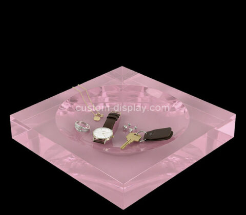 Custom acrylic decor catchall dish tray