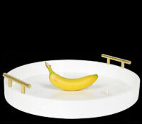 Custom acrylic round tray for storage & display CST-302 Custom acrylic round tray for storage & display