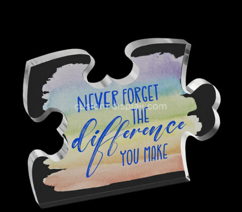 Custom acrylic thank you gift block for coworker employee