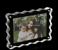 Custom acrylic scalloped picture frame block CCA-319 Custom acrylic scalloped picture frame block
