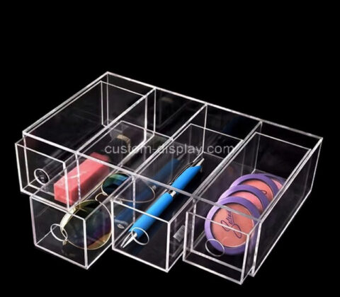Custom acrylic multifunctional drawer storage box