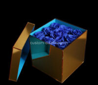 Custom acrylic luxury flower gift packaging box CSA-1871 Custom acrylic luxury flower gift packaging box