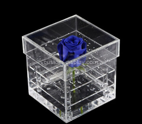 Custom acrylic luxury rose gift packaging box