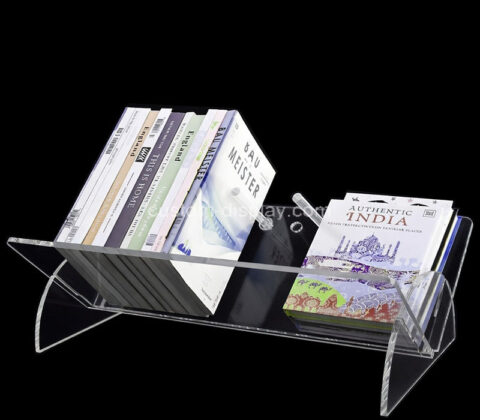 Custom acrylic V shape books holder