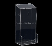 Custom acrylic wall pamphlet holder with card holder CSB-611 Custom acrylic wall pamphlet holder with card holder