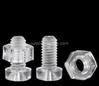 Custom acrylic round head screw nut set CSBL-358 Custom acrylic round head screw nut set