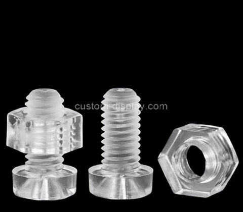 Custom acrylic round head screw nut set