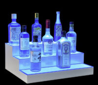 Custom acrylic liquor bottles bar LED display shelf CSL-278 Custom acrylic liquor bottles bar LED display shelf