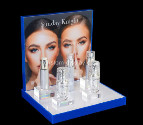Custom acrylic skincare perfume LED display stand