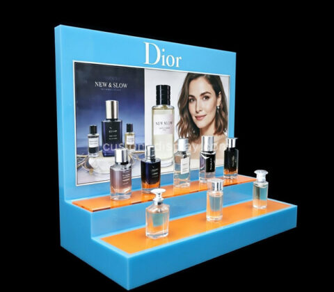Custom acrylic skincare perfume LED display prop