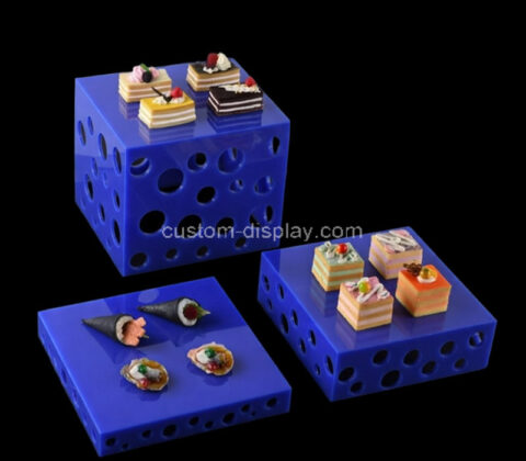 Custom acrylic party food display risers