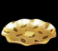 Custom plexiglass round fruit organizer tray CST-310 Custom plexiglass round fruit organizer tray