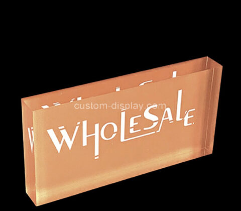 Custom acrylic logo printing block