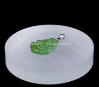 Custom round acrylic solid jewelry display block CCA-324 Custom round acrylic solid jewelry display block