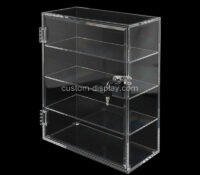 Custom acrylic 4 tiers lockable display cabinet CSA-1879 Custom acrylic 4 tiers lockable display cabinet