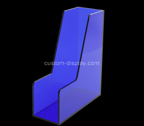 Custom acrylic desktop vertical magazine holder