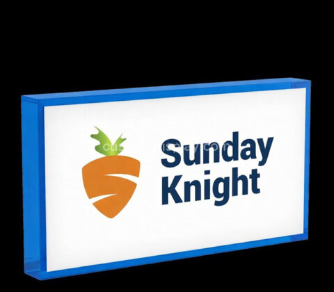 Custom acrylic wall branding light box