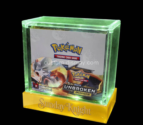 Custom acrylic LED pokemon booster box