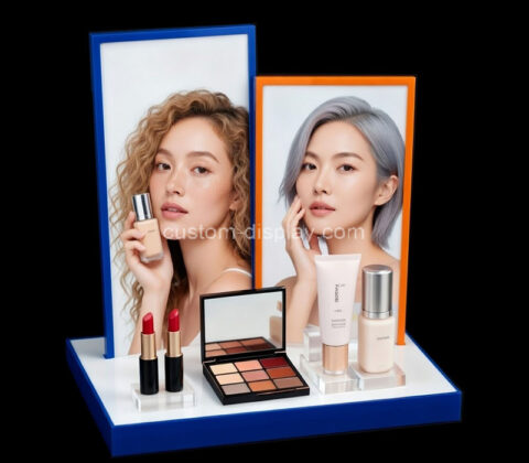 Custom plexiglass serums beauty display prop
