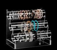 Custom acrylic bracelet watches T bar display stand CSO-2128 Custom acrylic bracelet watches T bar display stand