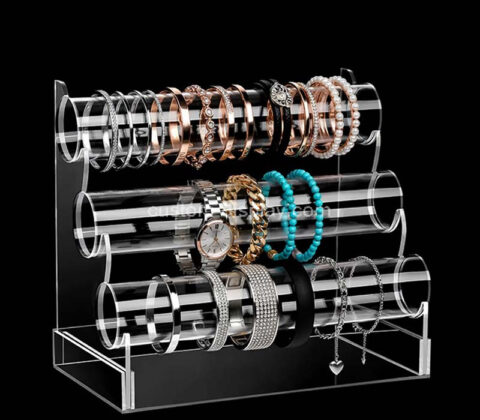 Custom acrylic bracelet watches T bar display stand