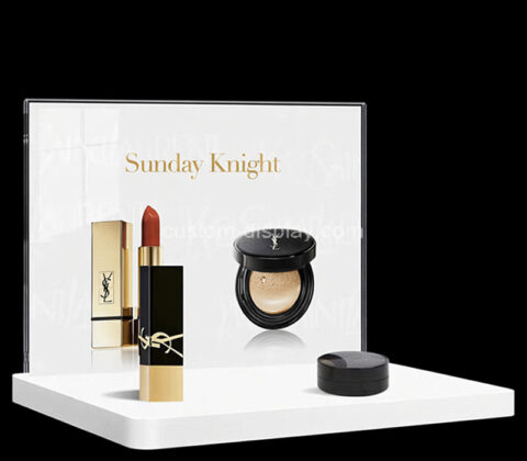 Custom acrylic skincare makeup display stand
