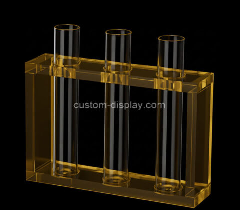 Custom acrylic tabletop flower bud vase stand rack