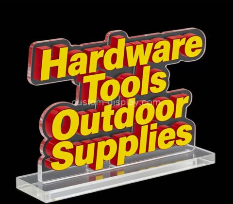 Custom acrylic desk top advertising sign holder