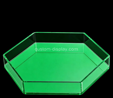 Custom plexiglass hexagon organizer tray