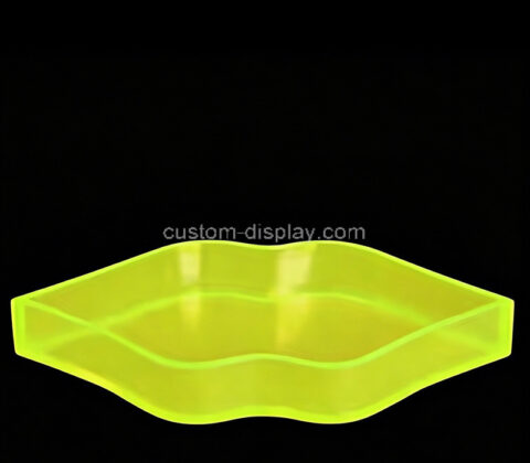 Custom plexiglass lips shape organizer tray