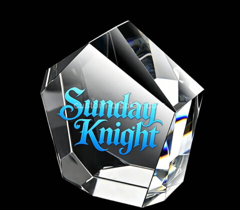 Custom acrylic award trophy block