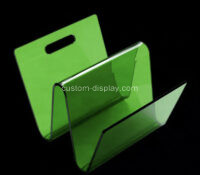 Custom acrylic desktop W shaped magazine holder CSB-620 Custom acrylic desktop W shaped magazine holder