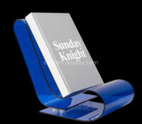 Custom acrylic desktop L shaped magazine book holder CSB-621 Custom acrylic desktop L shaped magazine book holder