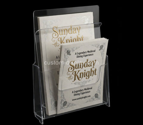 Custom acrylic wall brochure leaflet holder