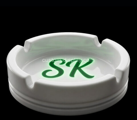 Custom acrylic round ashtray block tray