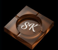 Custom acrylic square ashtray block holder tray CSBL-370 Custom acrylic square ashtray block holder tray