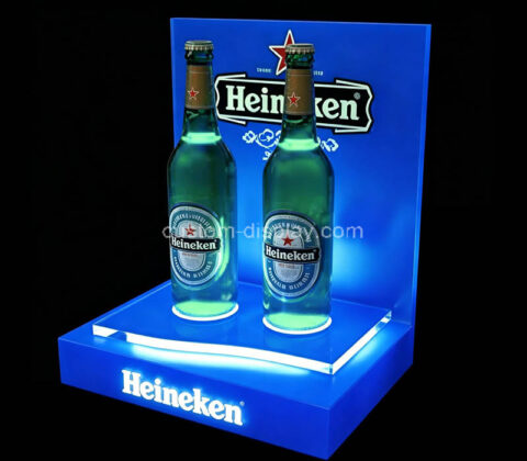 Custom acrylic beer illuminated display stand