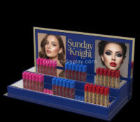 Custom plexiglass 2 tiers lipgloss display stand CSM-900 Custom plexiglass 2 tiers lipgloss display stand