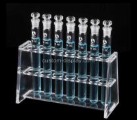 Custom acrylic liquid medical test tubes storage rack holder CSO-2137 Custom acrylic liquid medical test tubes storage rack holder