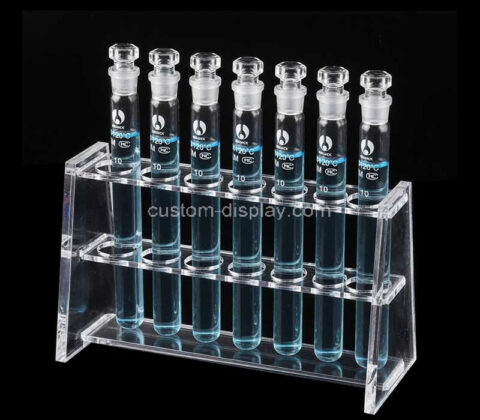 Custom acrylic liquid medical test tubes storage rack holder